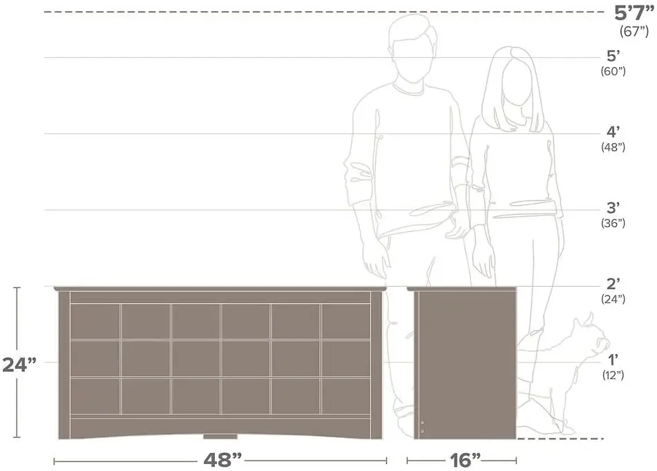 Туфельная стойка для эспрессо, 24x48x16 дюймов