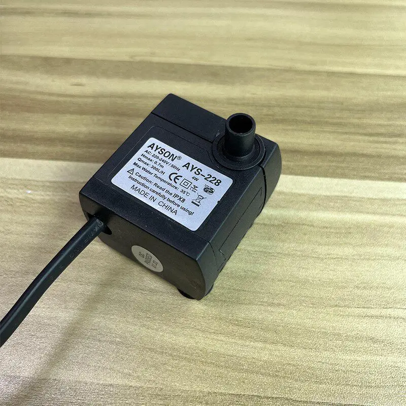 Mini Submersible Water Pump, Silent Aquarium Chiller Filter Pump, Small Water Extractor Pump 110V-220V for Fish Tank