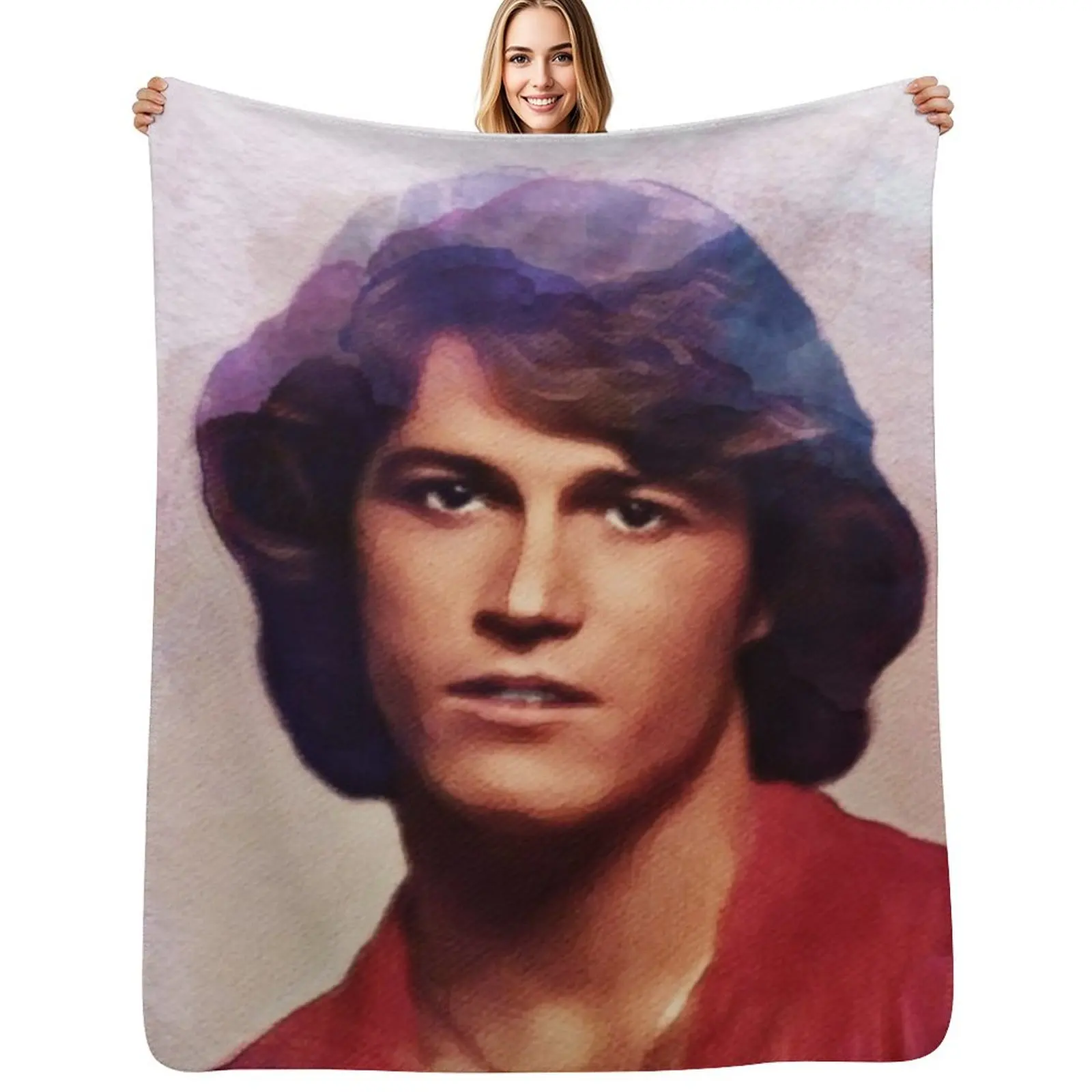

Andy Gibb, Music Legend Throw Blanket Stylish Decor Blanket Gift for Friends Roommate