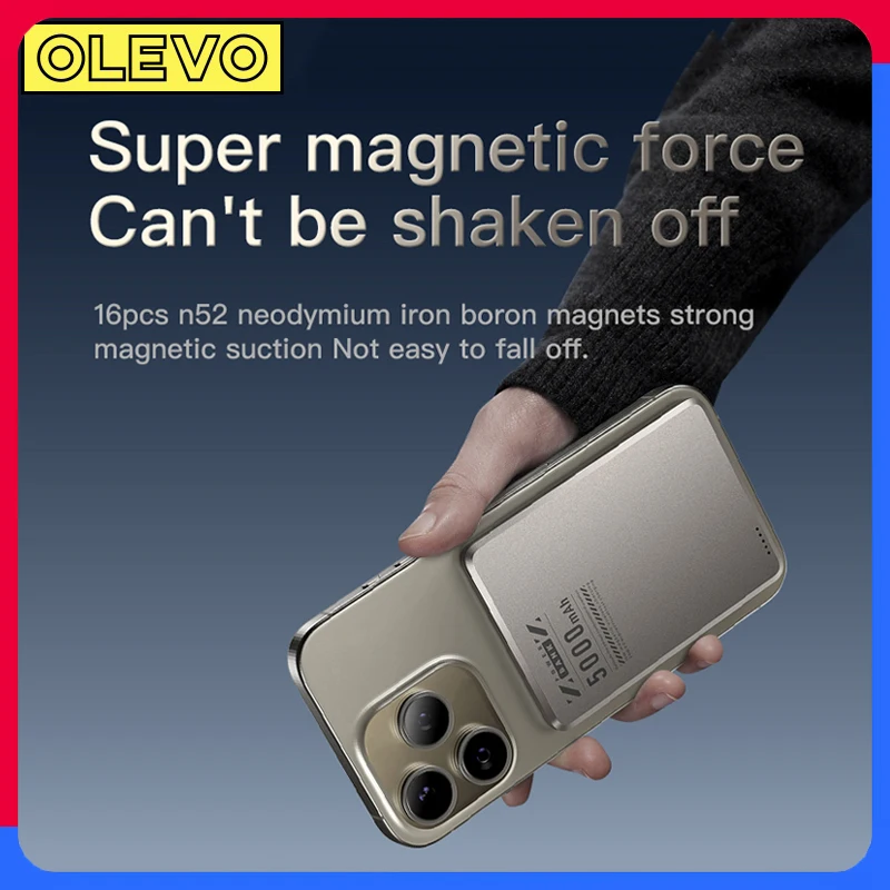 10000mAh Magnetic Power Bank 20W Fast Charging Qi2 Wireless Charger Portable External Battery For iPhone 17 16 15 Xiaomi Samsung