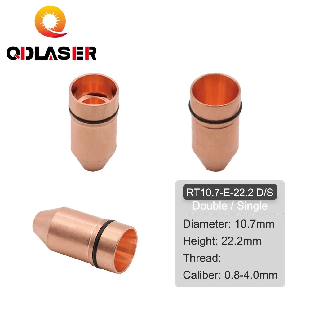 QDLASER Bullet Laser Nozzle Single/Double Layer Caliber 0.8 - 4.0 For CINCINNATI Lasermech Fiber Laser Cutting Machine 1064nm