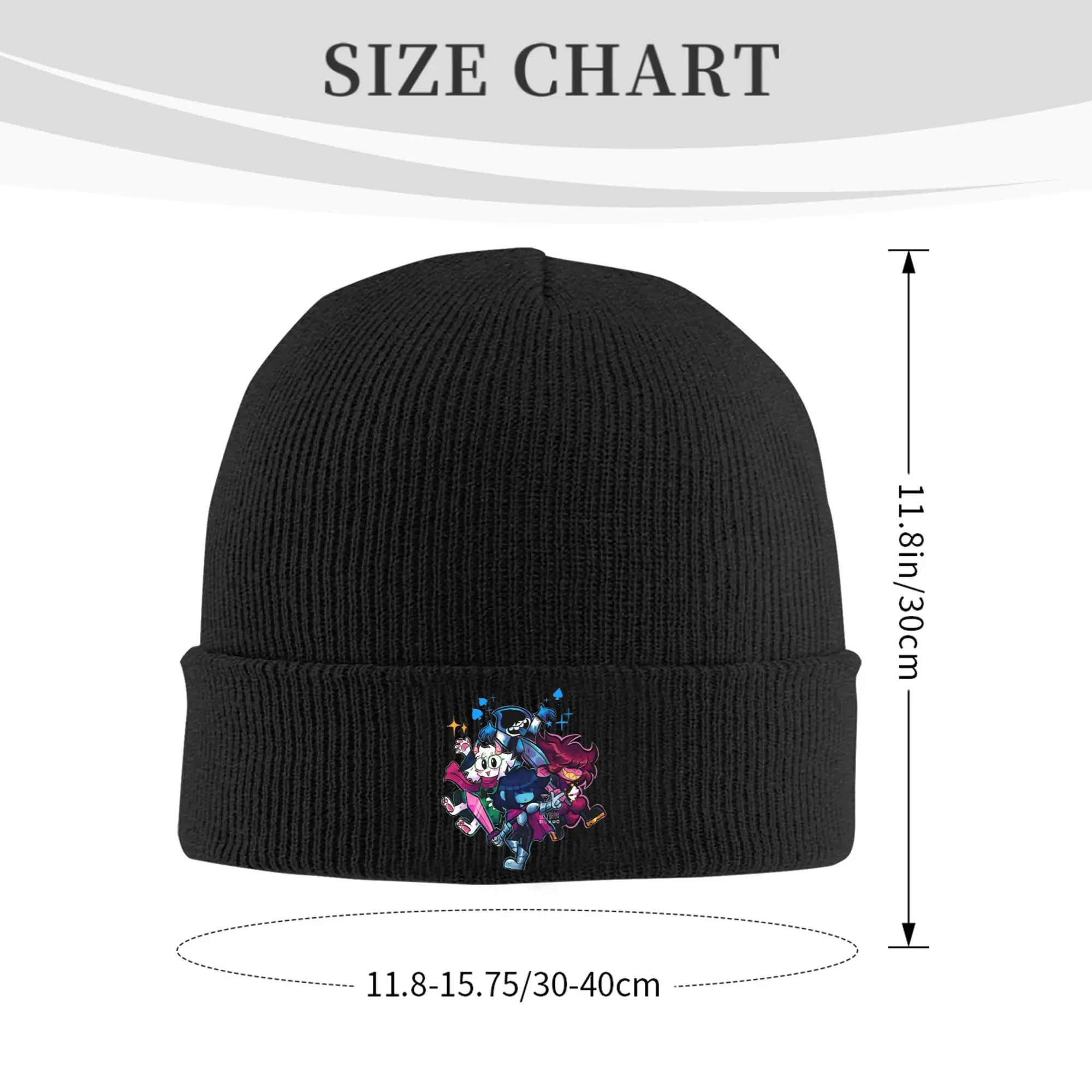 Deltarune Gang  Knitted Hat for Women Men Beanies Autumn Winter Hats Acrylic  Warm Melon Cap