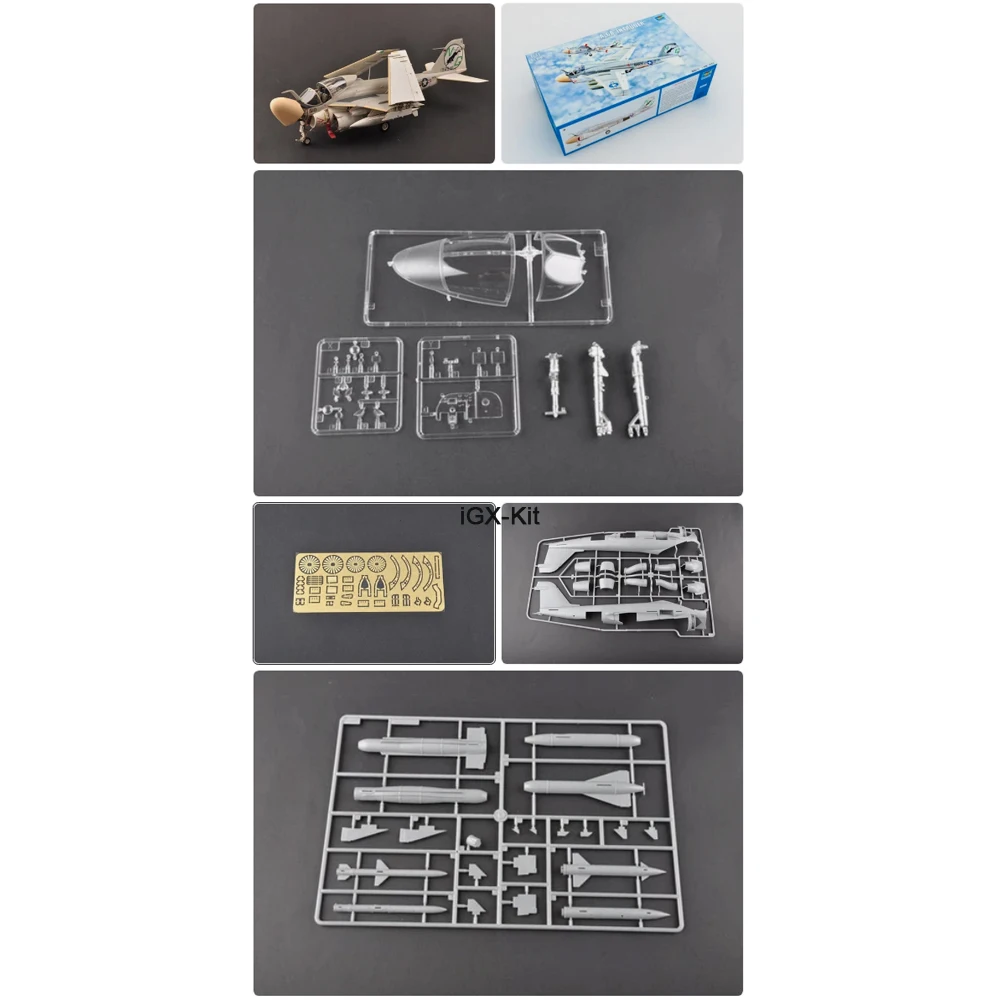 

Trumpeter 02249 1/32 Scale US A6A A-6A Intruder Attack Aircraft Plane Plastic Assembly Model Craft Toy Gift Building Kit