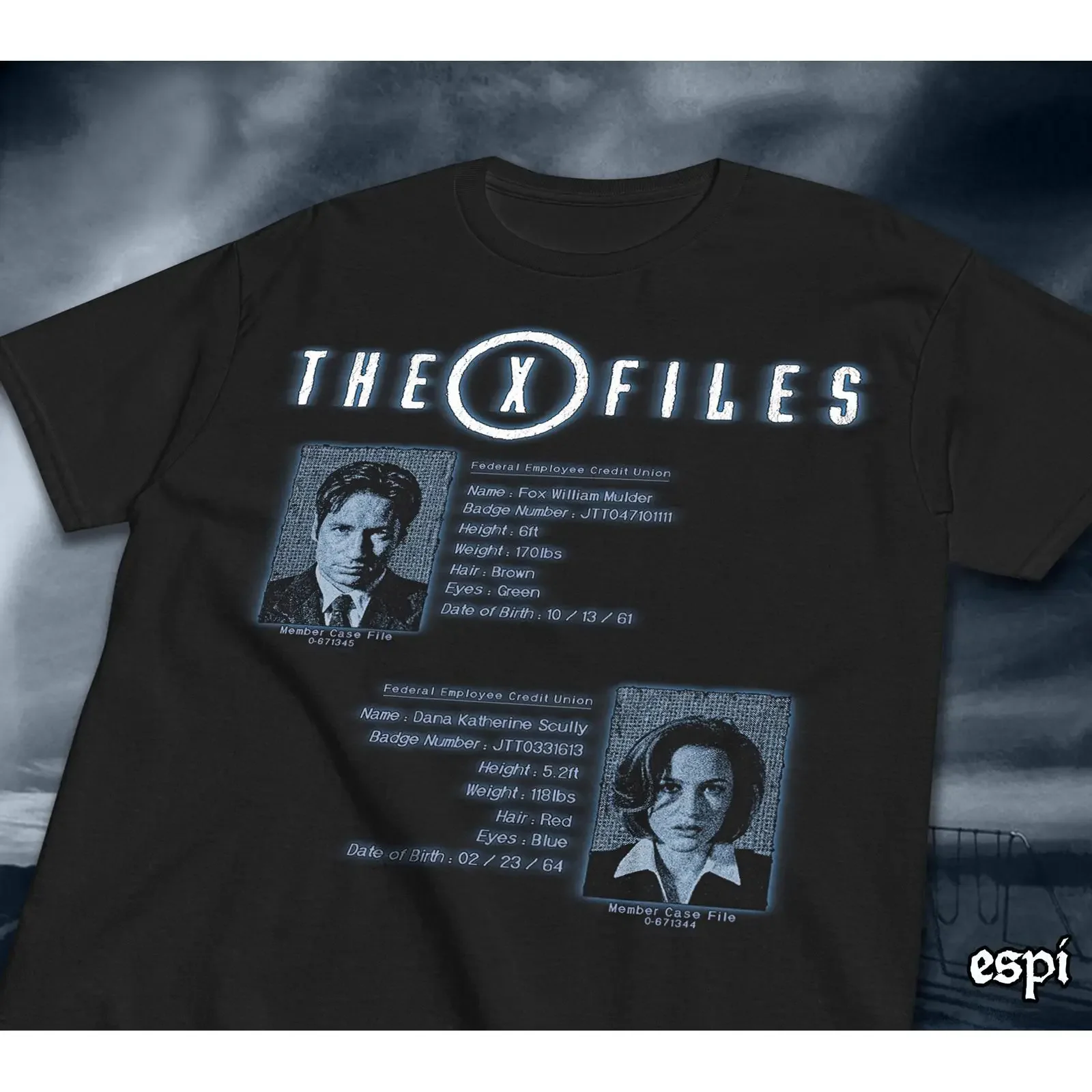 The X Files T Shirt Unusual Suspects vintage Washed Top For Everyday Wear homme streetwear Soft Slightly graphic Versatile