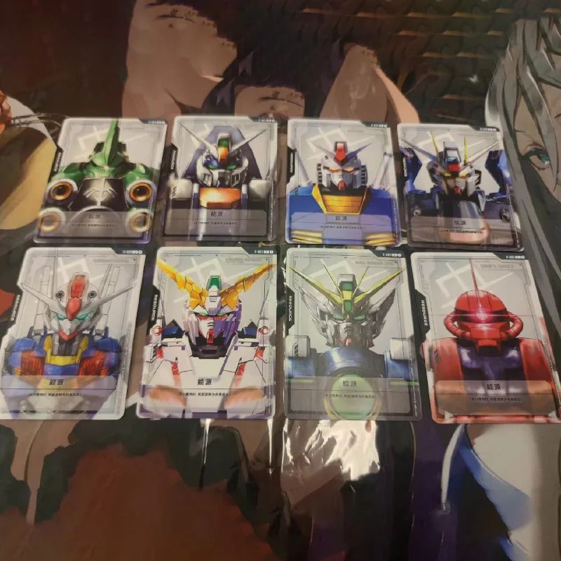 

New Gundam GCG GD01 Newtype Rising Energy Card Set 8 Types Common Mobile Suits Simplified Chinese Version Anime Collection Gift