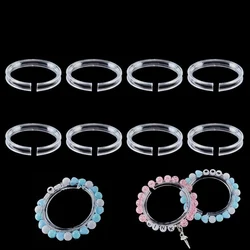 1/3/5 Pcs Bracelet Displays Stand Clear Acrylic Jewelry Holder Transparent Round Bangle Rack Watches Organizer Displays Shelves