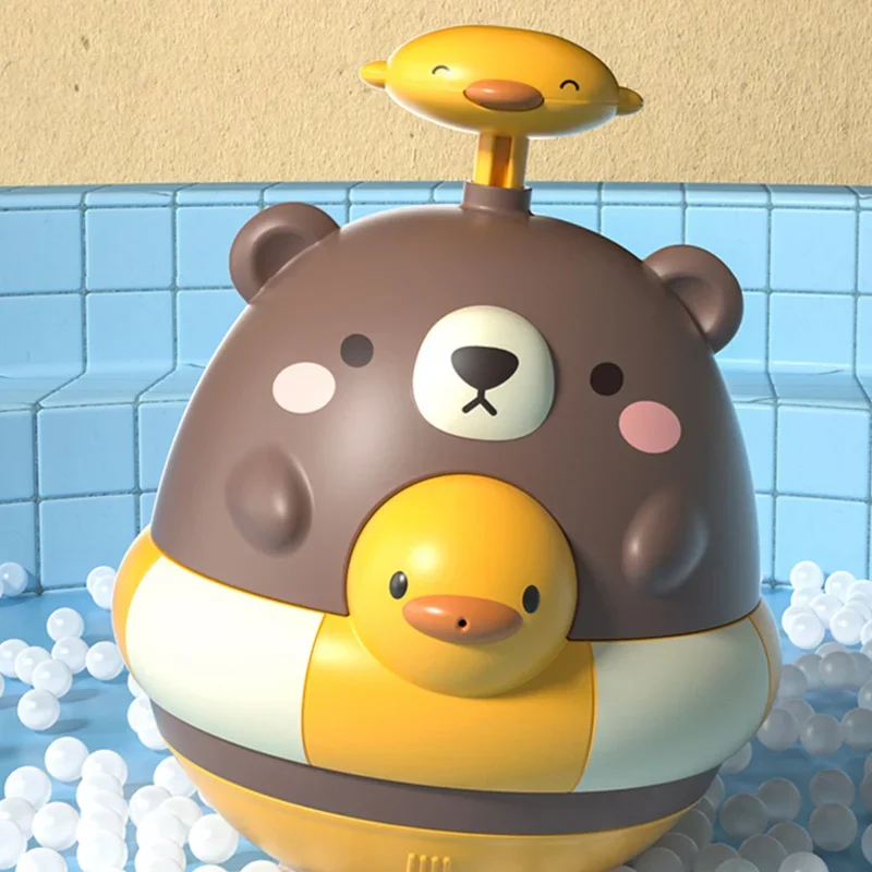 Juguetes de relojería para niños, piscina de baño de playa, juguetes clásicos para bebés pequeños, regalos de cumpleaños, bañera de animales bonitos, piscina