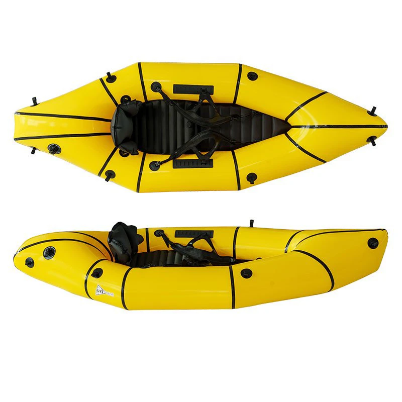 Precio de Fábrica al por Mayor 2025 LST YMZ270 Packraft Inflable de TPU - Autoescurrible para Esquí Acuático, 1 Persona con Almacenamiento TiZip