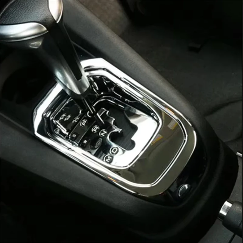 WELKINRY For Peugeot 301 2012-2016 Citroen Elysee C-Elysee ABS Chrome Car Stick Gear Shift Level Table Base Pedestal Cover Trim