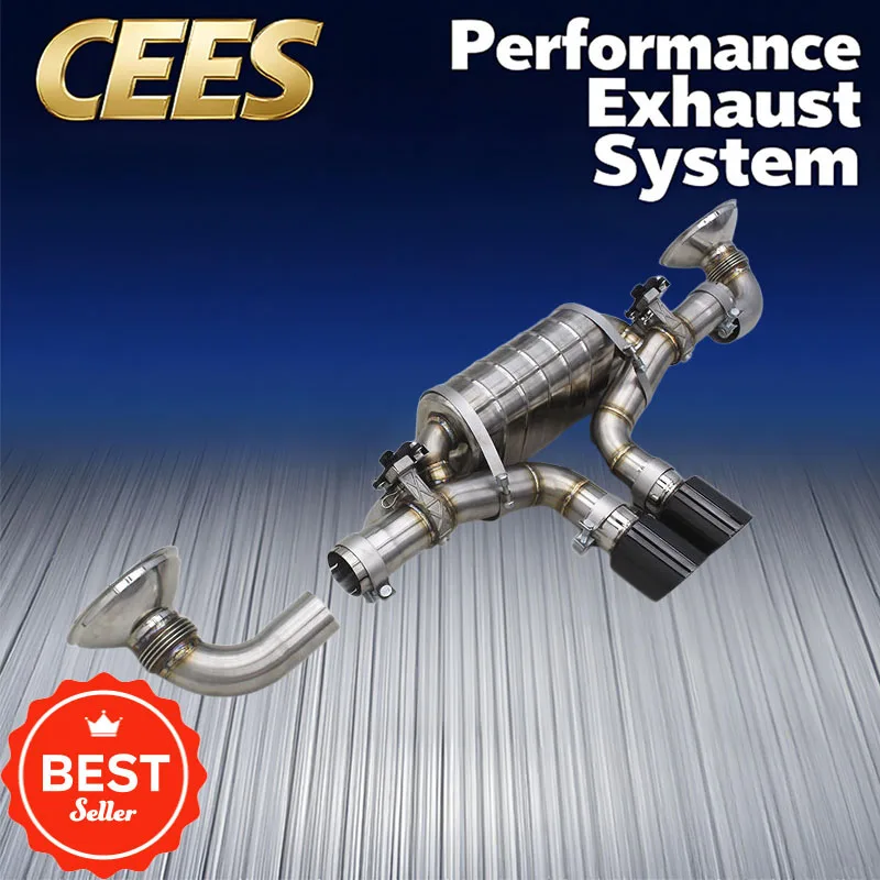 cees Tuning Catback Exhaust System for Porsche 911 992 GT3 4.0 2017+ Exhaust Pipe Muffler Escape Valvetronic Exhaust Pipes