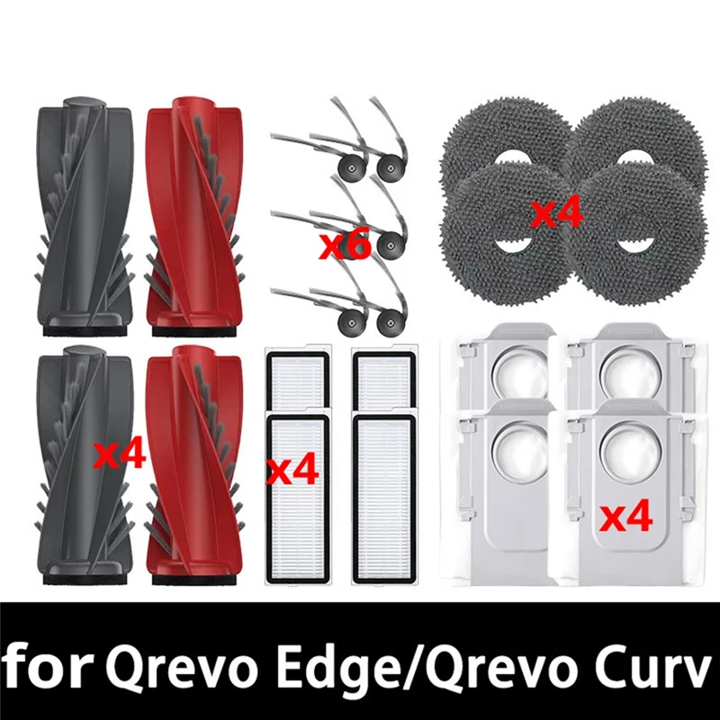 

ABKP-For Roborock Robot Vacuum Cleaner Qrevo 5AE/Curv/Curvc/Curv S5X 5A1 5XC/Edge Dust Bag For Greater Durability
