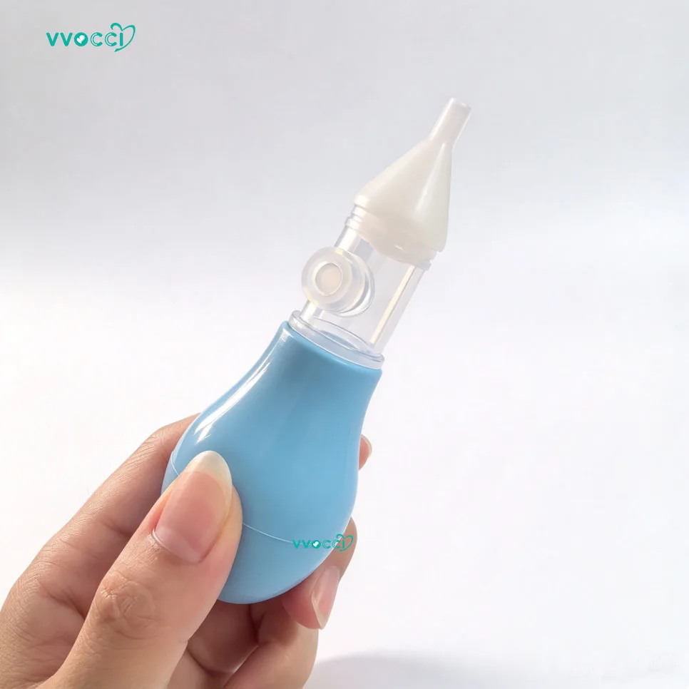 vvocci Silicone Nasal Aspirator for Baby Suction Pump Nose Cleaner Children Kids Soothing Nose Cleaning Device Nasal Tools