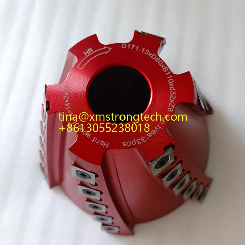 LIVTER Woodworking Tools Bevel Spiral cutter Head with Replaceable Inserts