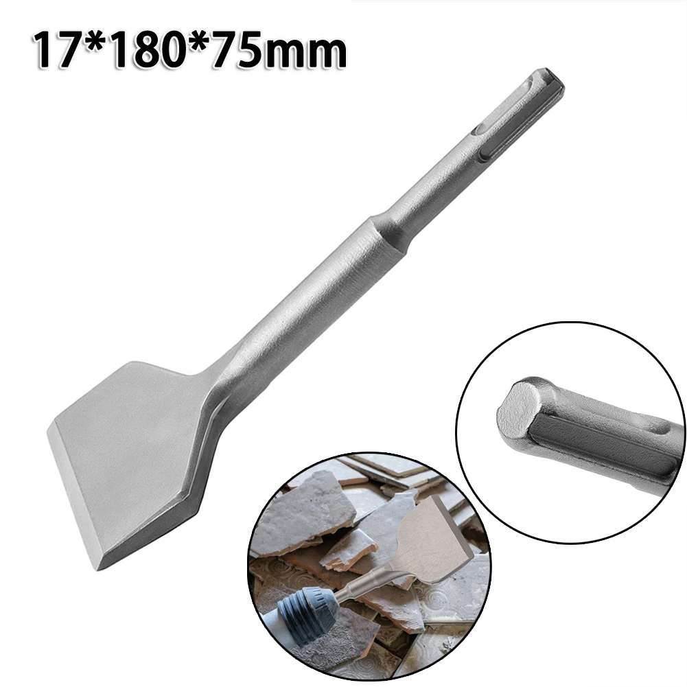 Manual Tool Tile Chisel 1 Pcs Cemented Carbide Dia:10mm L:180mm W:75mm High Quality For Walls Tiles Old Plaster