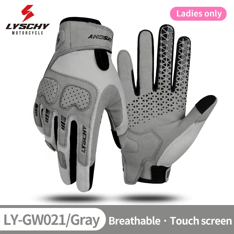 In Stock Women Touch Screen Breathable Anti-crash Motorcycle Long Finger Gloves for Motorcycle Electric Vehicle Driving Gloves