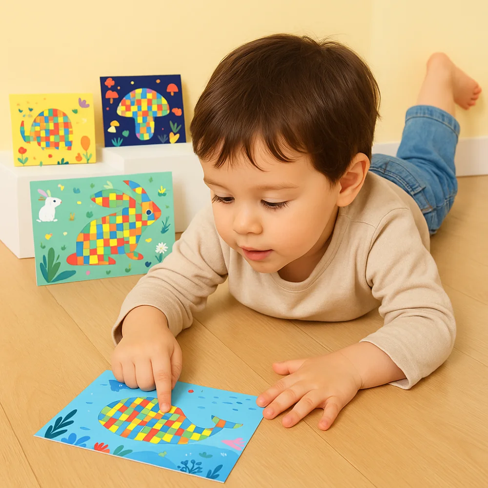 Arte artesanato artesanal tecelagem brinquedos sensorial montessori animal tecelagem material conjunto manual diy tecido pintura brinquedos presentes de natal