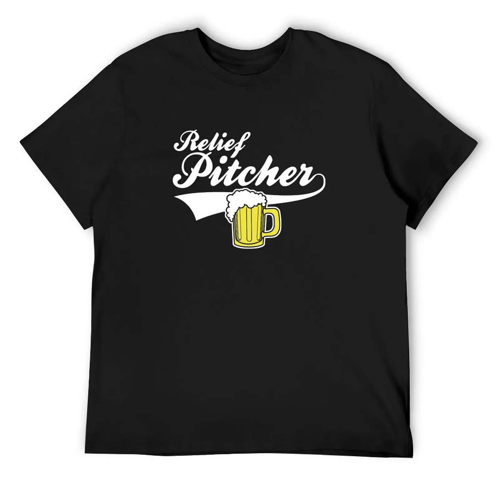 Relief pitcher beer T-Shirt designer shirts vintage graphic tee t shirts men