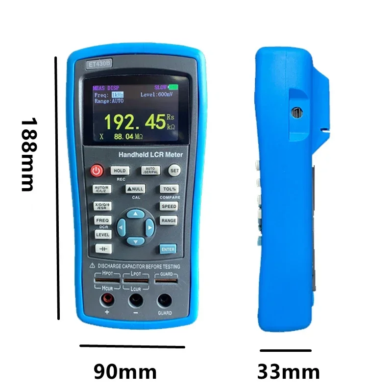 Professionele LCR Meter LCR Tester Oost ET430 ET432 ET433 Handheld LCR Digitale Brug Capaciteit Inductie Weerstand Tester