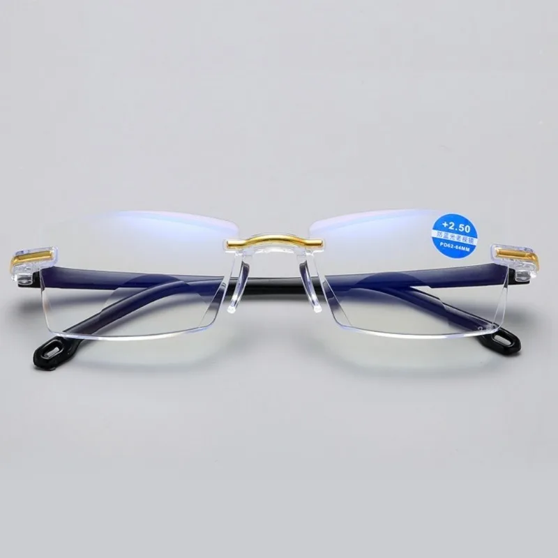 Quadratische klassische Leseglaslinsen +1,0 ~ +4,0 Anti-Strahlungs-Brille für Damen – Detail 4
