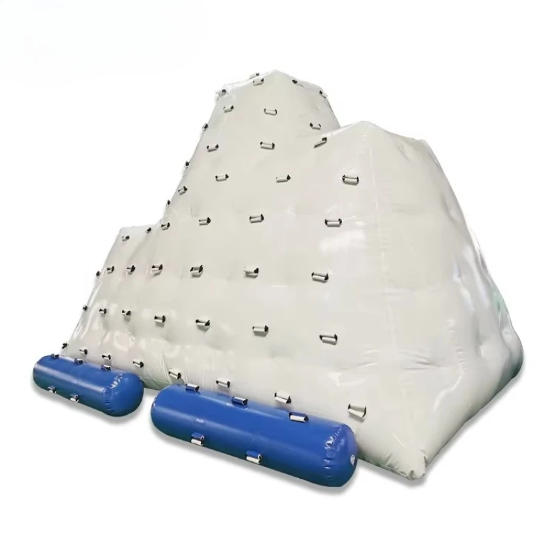 High-quality CE certified PVC inflatable floating ice mountain water game , suitable for outdoor use in water parks 5.5X3.8X4m