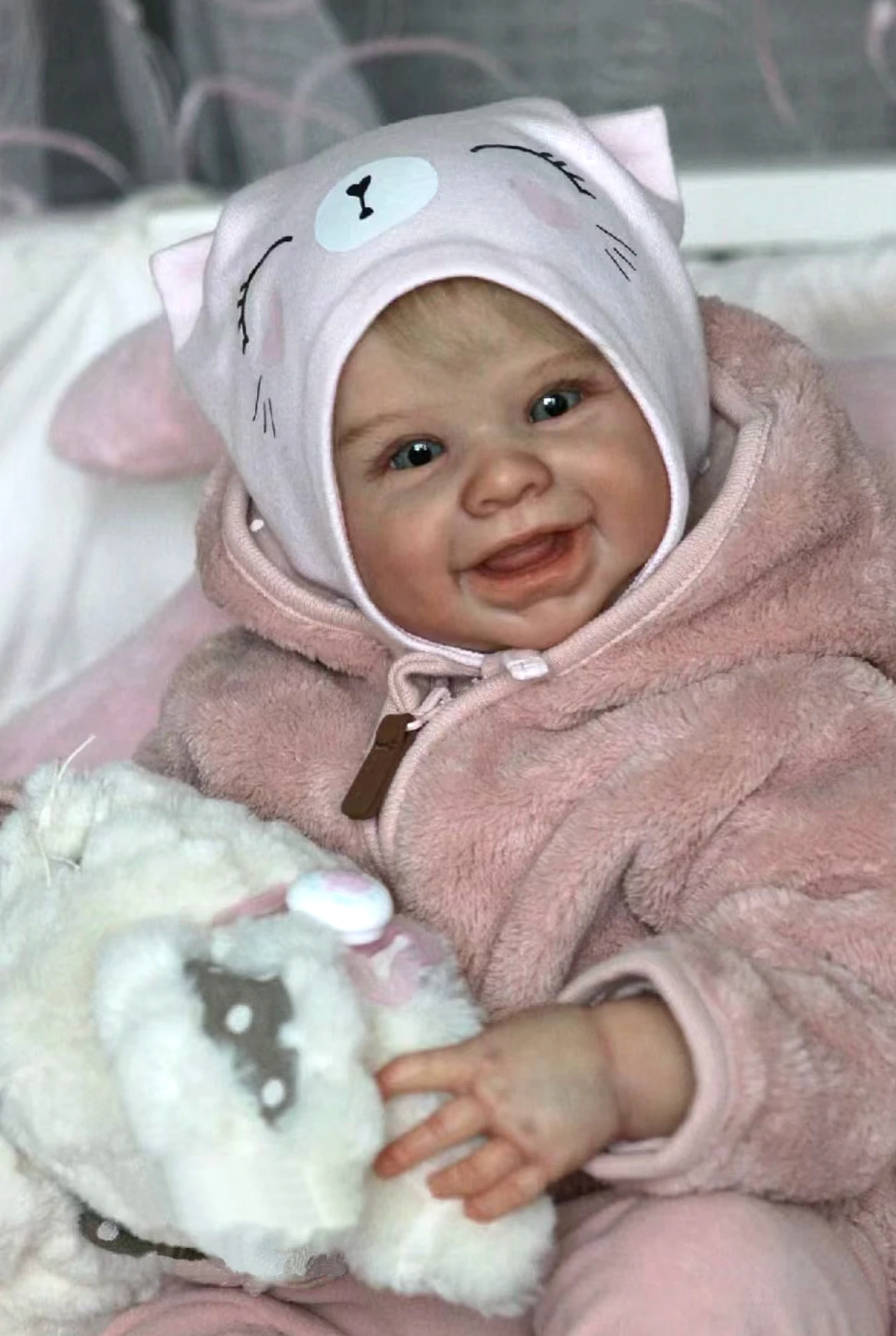 48CM Harper Bebe Reborn Dolls Two Versions Handmade Painted Realistic Newborn Baby Doll Toys For Kid\'s X\'mas Gift Muñecas Reborn