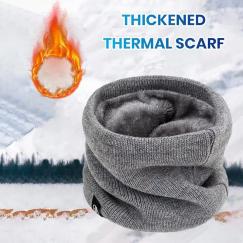 Adult Outdoor Winter Plus Velvet Scarves Warm Thickened Neck Scarfs Ski Face Mask Tube Circle Scarf for Skiing Hiking