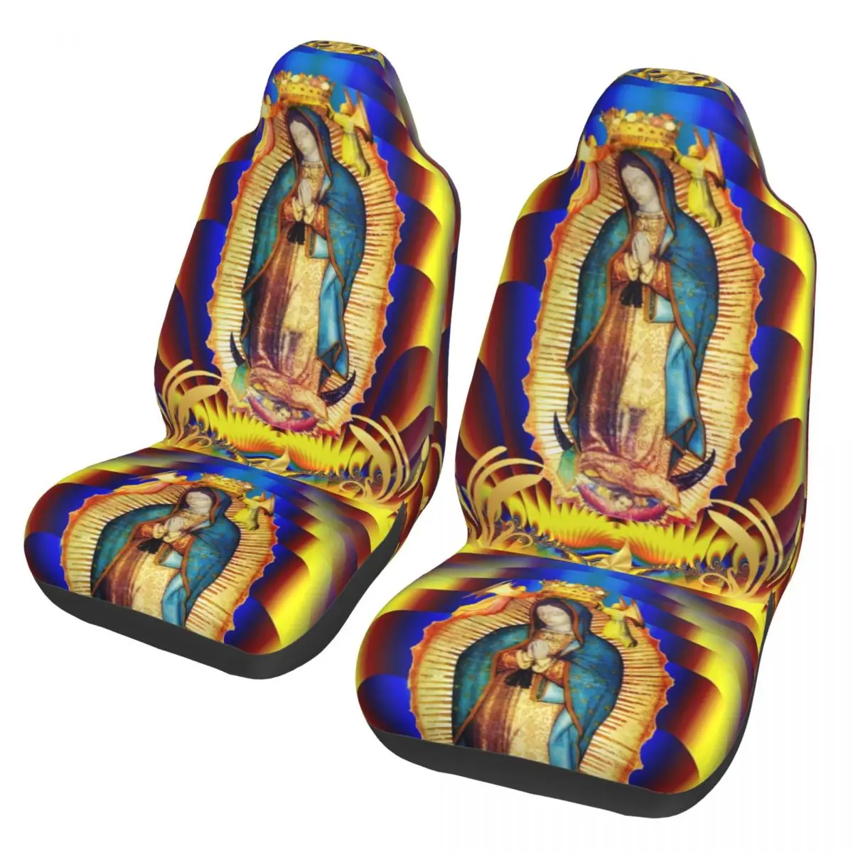 Our Lady Of Guadalupe Virgin Mary Universal Car Seat Cover Waterproof For SUV Car Seats Covers Polyester Hunting