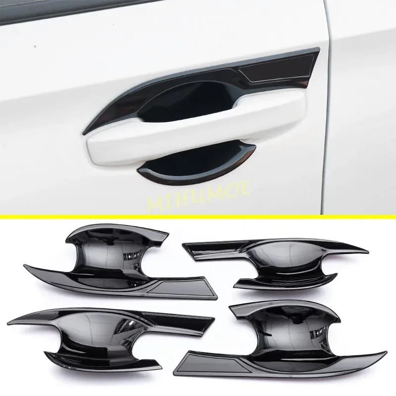 

Для Honda Civic 11 2022-2025 глянцевая черная дверная ручка объемная защита 2023 2024