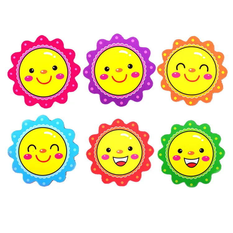 30MM Cute Flower Fridge Magnets Soft Magnetic Flower Stickers Whiteboard Magnets Classroom Evaluation Magnetic Blocks - Image 4