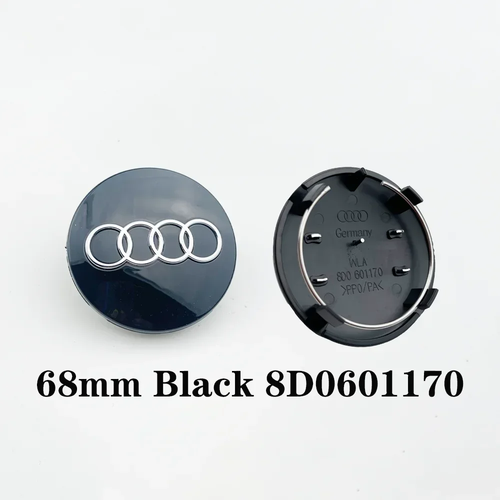 4 шт. для Audi A1 A3 A4 A5 A6 A7 A8 Q1 Q2 Q3 Q5 Q7 S1 S3 S4 S6 Аксессуары Крышка ступицы Значок Стайлинг автомобиля Центр колеса