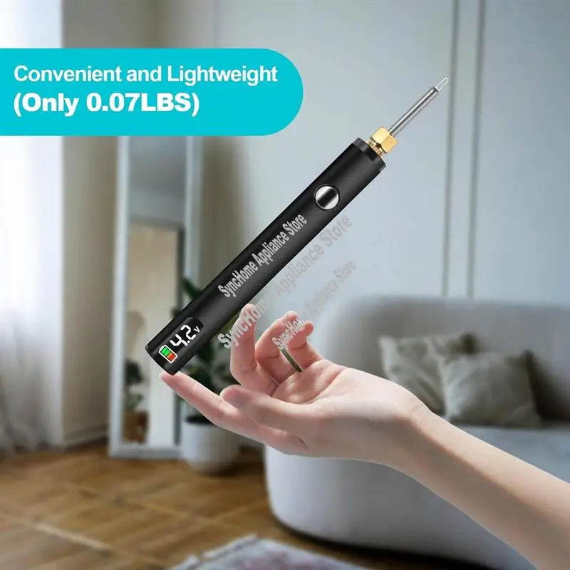 Rechargeable Thread Burner Kit For Jewelry Making,Digital Thread Zapper Tool,Leather Craft,Sewing,Weaving & Stringing