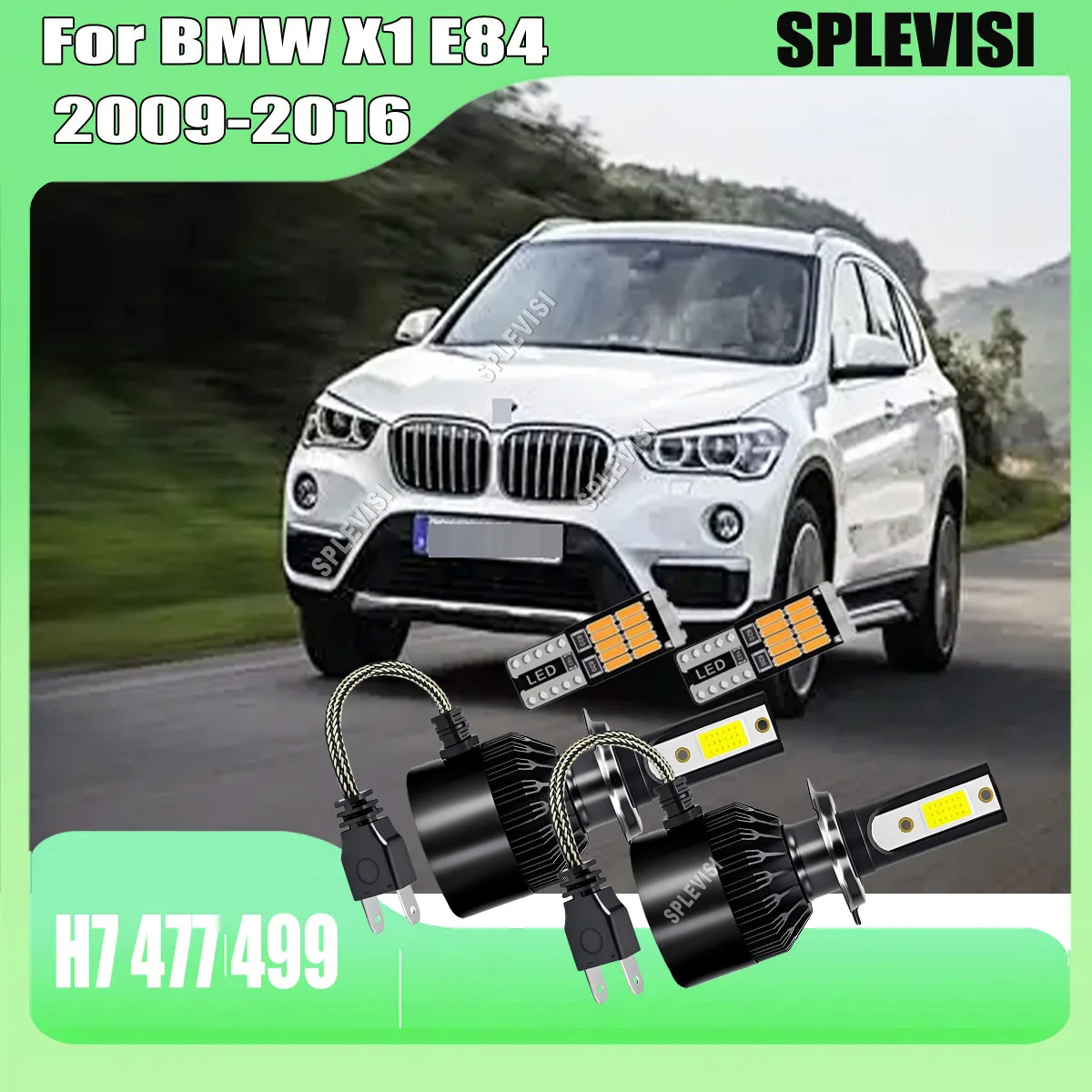 

LED 60W 6000LM Headlight High Low Bulbs H7 Ultra White Conversion Kit For BMW X1 E84 2009 2010 2011 2012 2013 2014 2015-2016