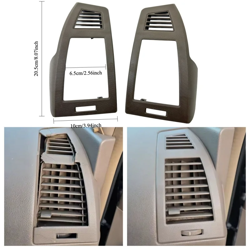 

L10A For Nissan Altima 2004-2006 1Pair Dashboard Air Conditioning Vent Face Shell AC Air Outlet Frame Side Air Vent Cover
