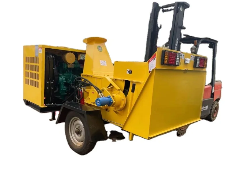 YG Forestry Mobile Diesel Engine Wood Chipper Shredder Supplier Portable High Speed Branch Wood Chip Crusher Machine For Sale