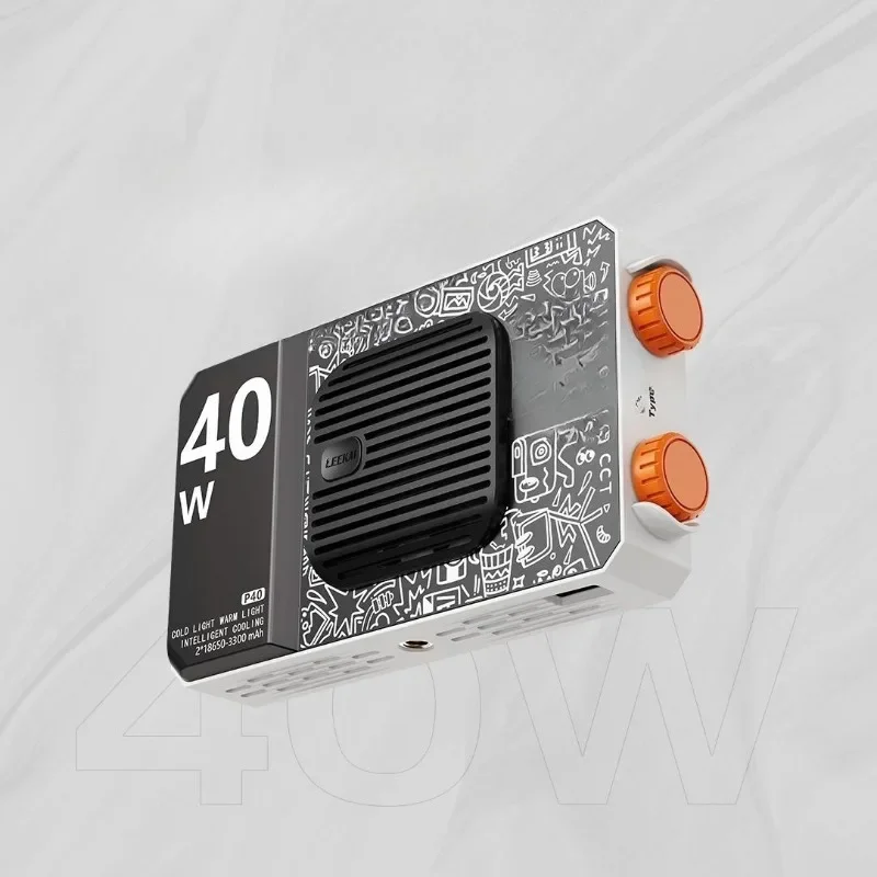 40W dual color temperature pocket portable fill light camera top light