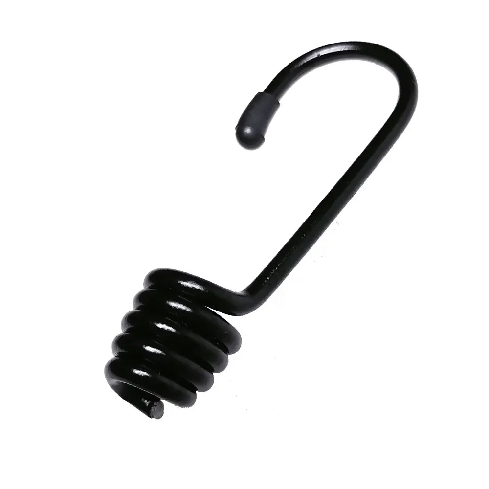 10 Pieces Bungee Shock Cord Hooks Metal Clips For Kayak Covers Sunshades Kayak Shock Cord Bungee Rope Luggage Tie Down Straps