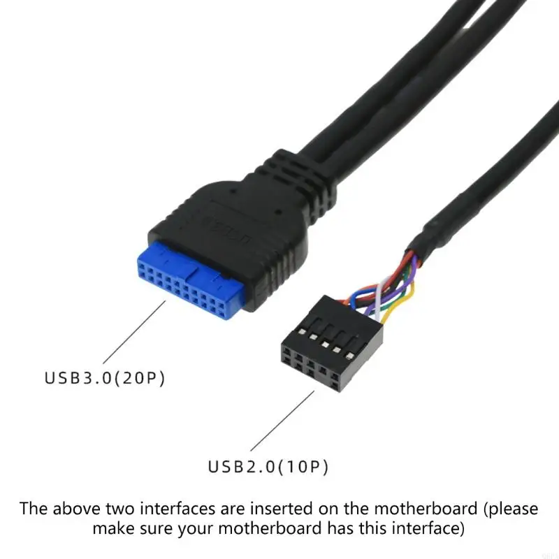 1pc USB 2.0+ 3.0 Port Chassis PC Computer Case 60cm Audio Jack Port Front Panel Replace Cable
