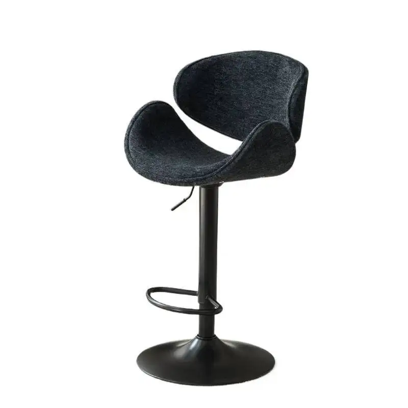 Bancos de bar verdes de metal exclusivos, altura ajustável, italiano, resistente, designer, ergonômico, branco, móveis