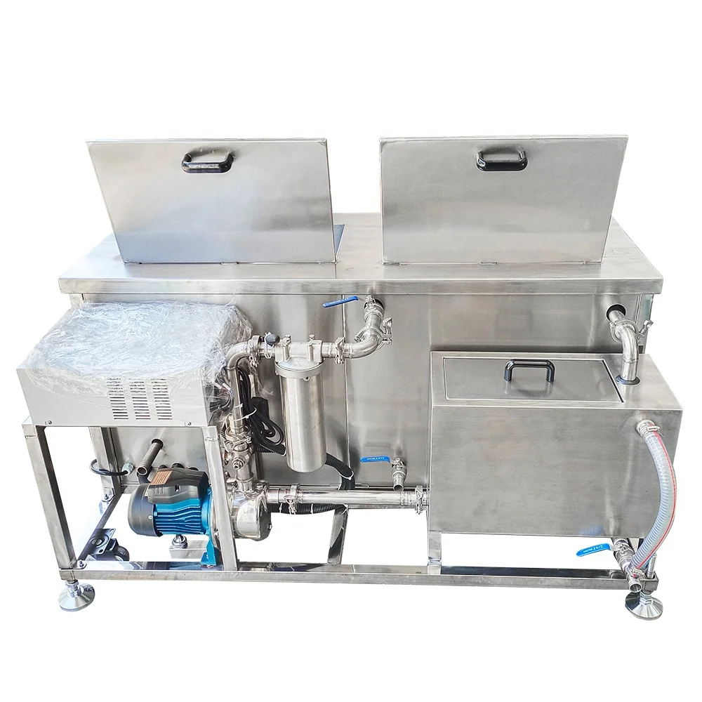 540L Twin Sump Set High Power Mold Metal Engine Parts Circuit Turbocharger Injector Ultrasonic Cleaner Engine