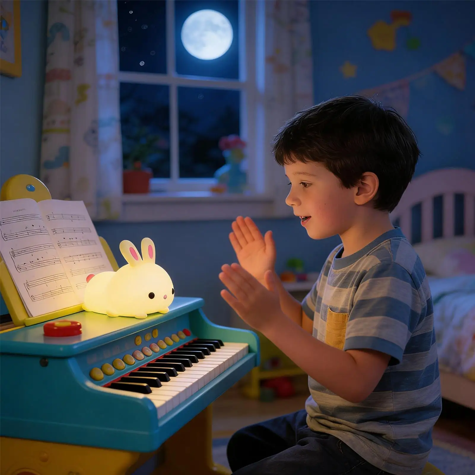 

Ночники в виде кроликов: милые силиконовые лампы с сенсорным управлением, перезаряжаемые, для дома, спальни, ванной, детской комнаты