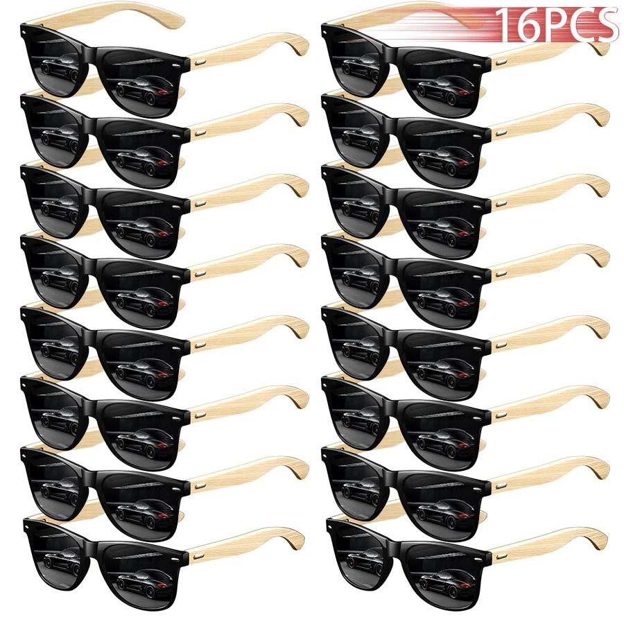 

16PCS Fashion Classic Square UV400 Sunglasses Men Women Driving Fishing Colorful Trendy Lightweight Outdoor Goggles