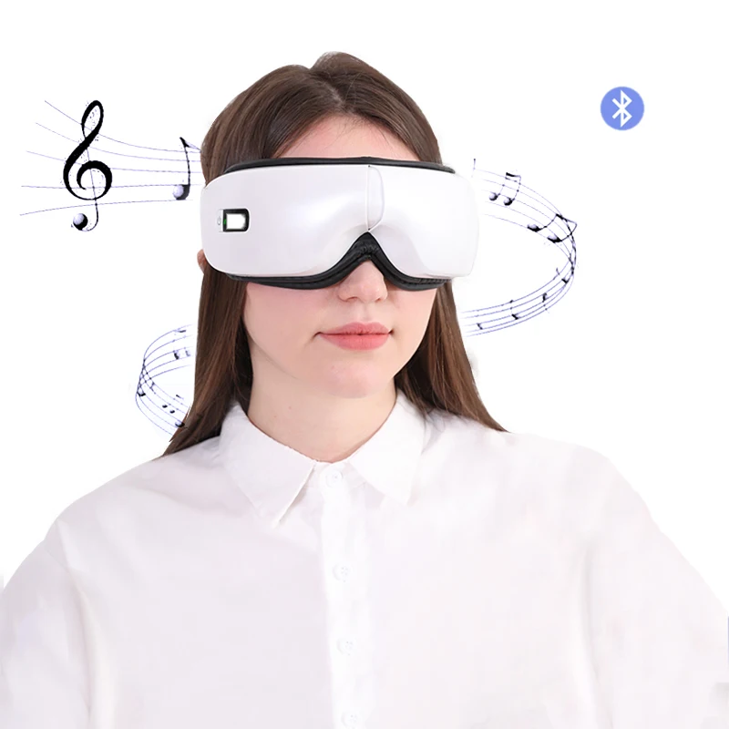3D Bluetooth Eye Massage Equipment 180 Degree Foldable and Portable Eye Massager with Heat Electric Eye Massager