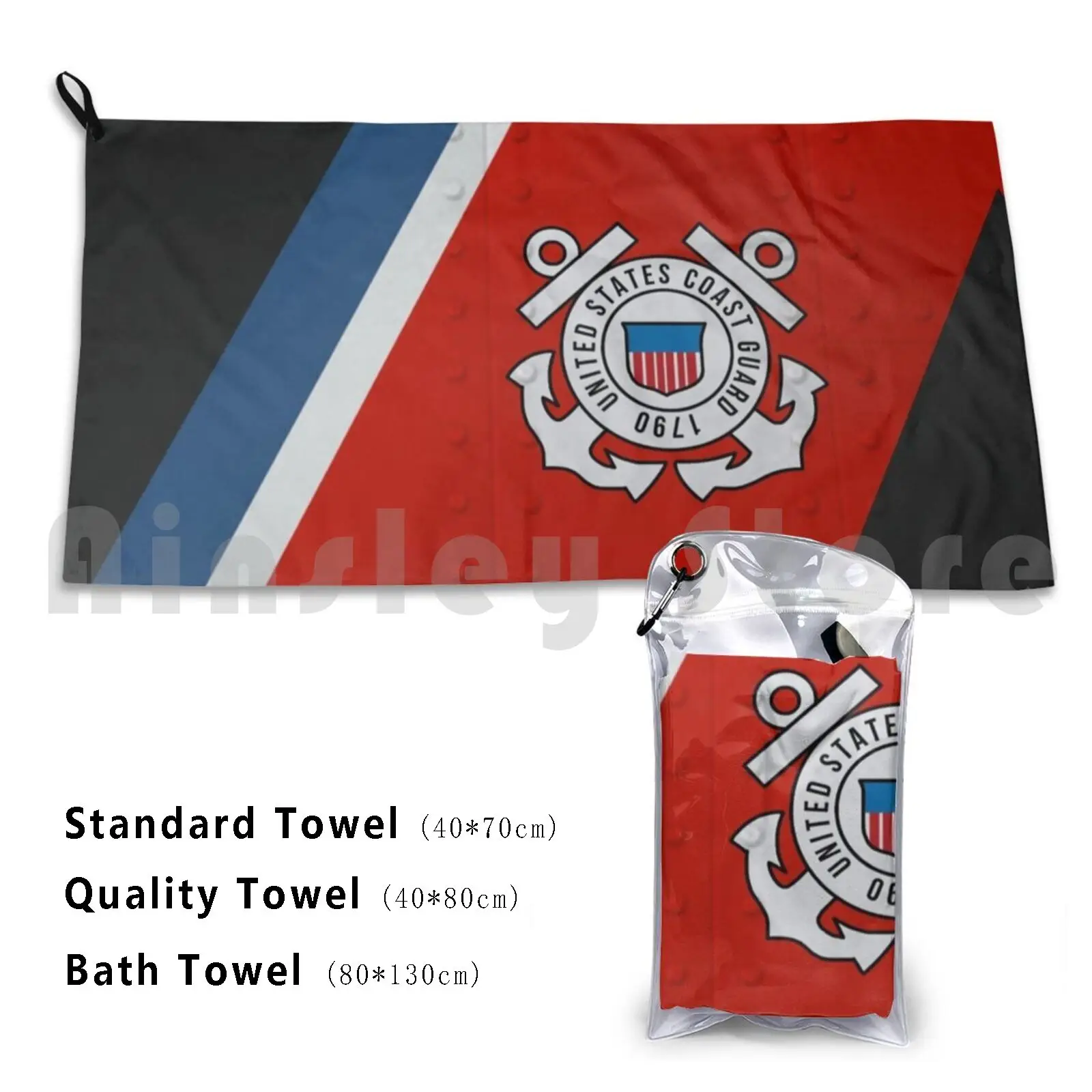 Coast Guard Aton Black Hull Skin Bath Towel Beach Cushion Uscg Coast Guard Us Coast Guard Aton Black Hull Aids To