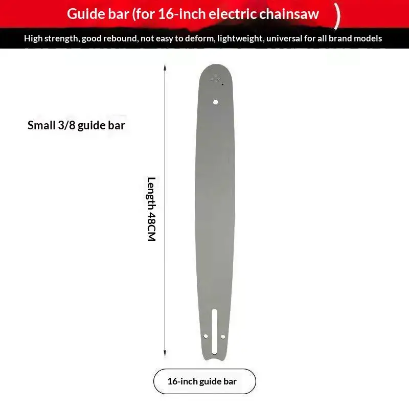 16 Inch 59 Drive Link Chainsaw Chain Guide Bar And Saw Chain 3/8