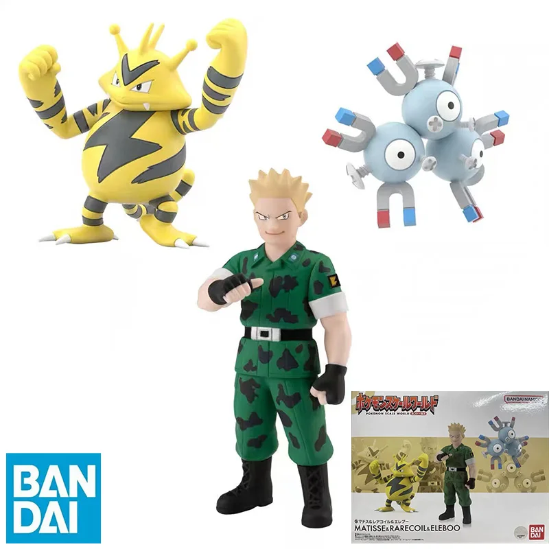100-original-bandai-pokemon-matisse-rarecoil-eleboo-in-stock-anime-collection-figures-model-toys
