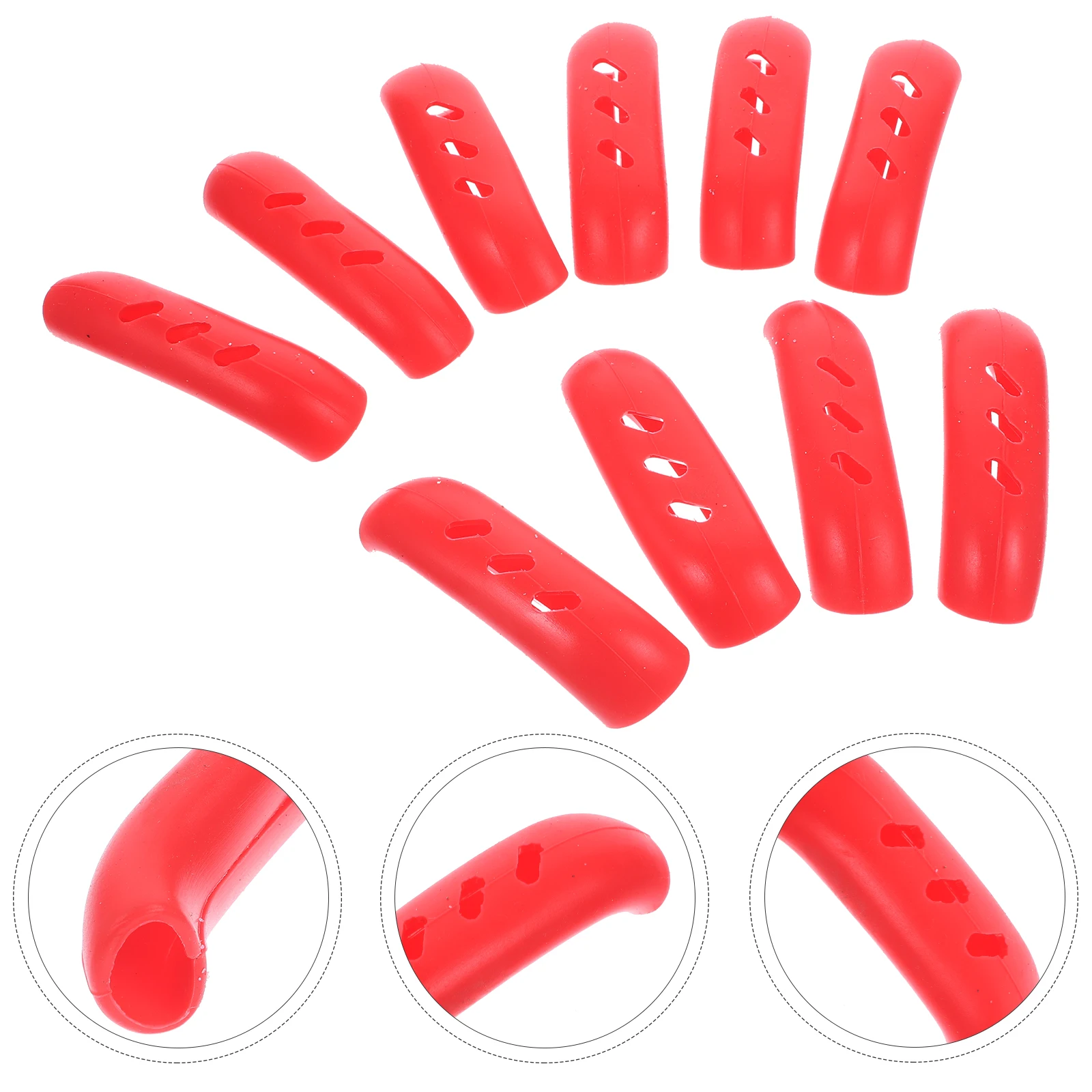 10pcs Insulation Handle Protectors Anti-Scald Heat-Resistant Grips For Frying Pans Kitchen Non-Slip Handle Sleeves For