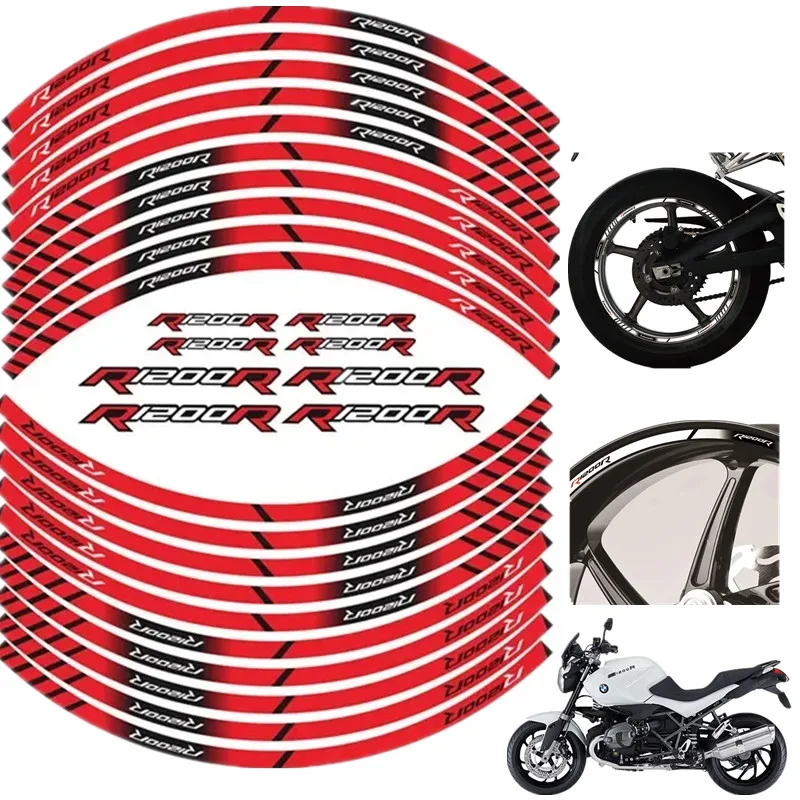 FOR BMW R1200R Motorcycle Parts Contour Wheel Decoration Decal Sticker - 3