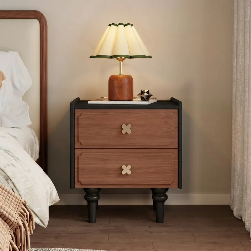 Solid Wood Nightstand 2 Drawers - Muebles para el Hogar, Mesita de