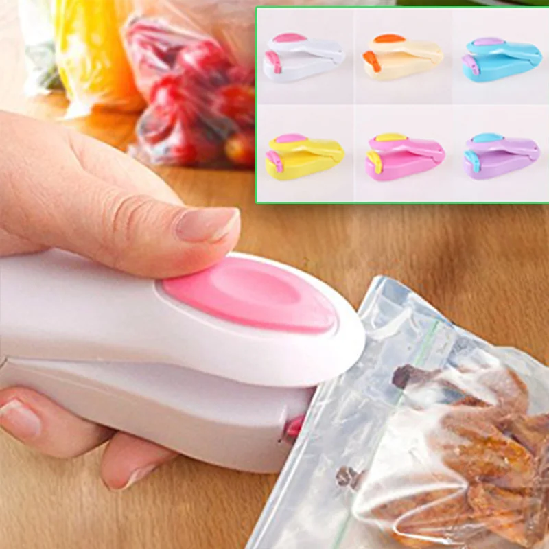Bag Sealer Heat Seal, Portable Mini Handheld Heat Sealing Clip for Food Storage, Food Sealer Handheld Machine for Bags