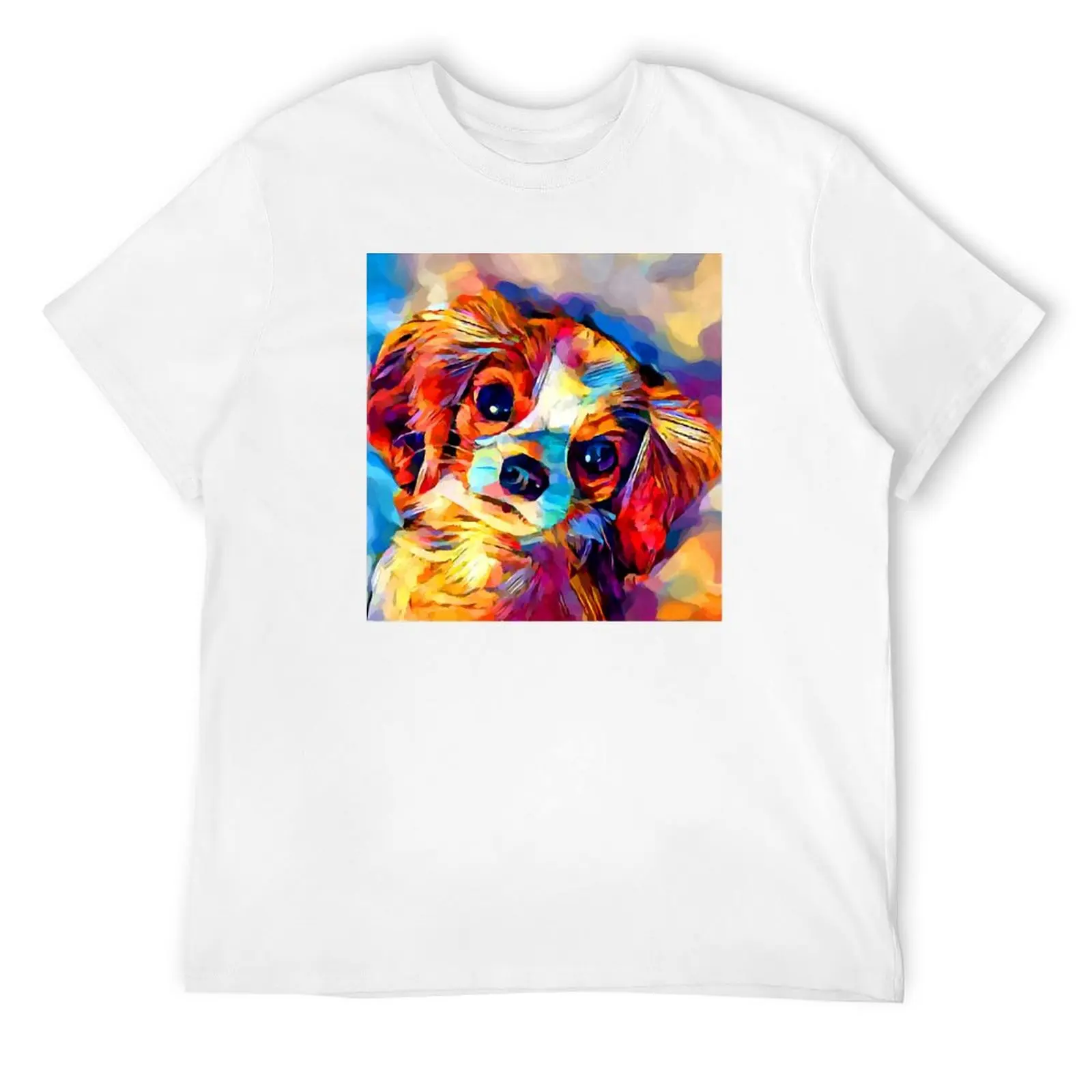 Camiseta Cavalier King Charles Spaniel 3, camisetas gráficas de rapero, camisetas gráficas vintage, nuevos regalos y camisetas para hombre, camisetas blancas